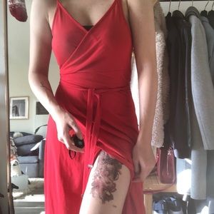 Guess maxi red dress, new